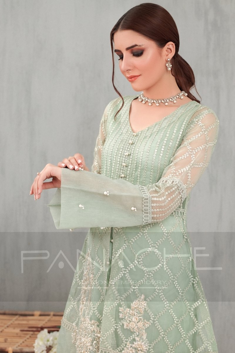 Panache | Pret | Peppermint -  Panache By Mona  - Original Designer Dress - House of Maryam