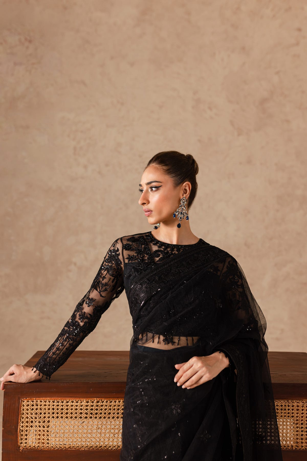 Imran Ramzan | Chèrie | Perle Noire -  Imran Ramzan Clothing - Original Designer Dress - House of Maryam