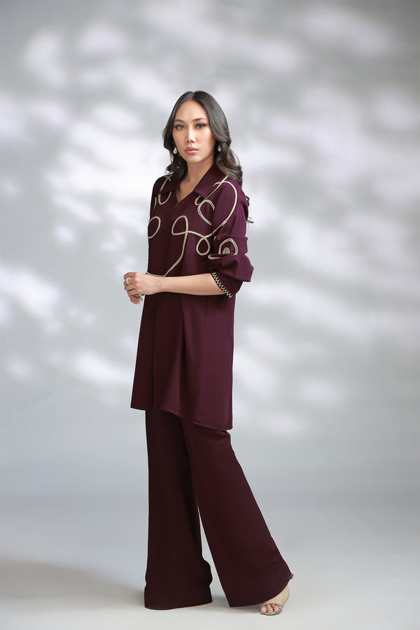 Sana Abbas | La Fiesta A W Pret | Crimson-2