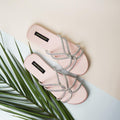 Baby Pink Passion Slides by Designer House of Maryam - House of Maryam - Pakistani Designer Ethnic Wear in {{ shop.shopifyCountryName }}