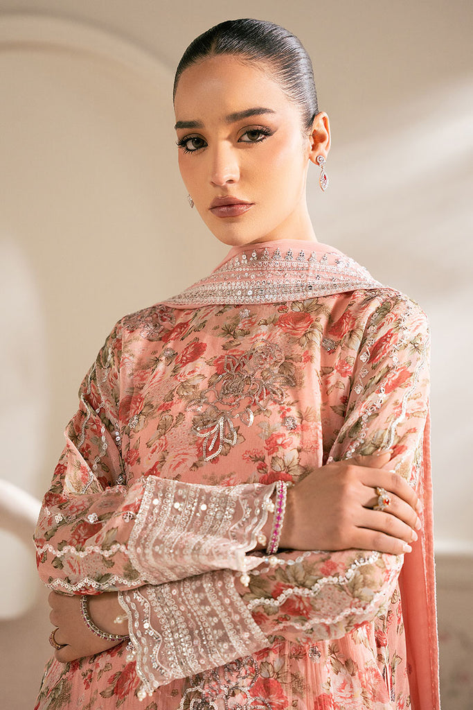 Cross Stitch | Luxe Atelier 25 | CORAL PUNCH -  Cross Stitch Ladies Clothes - Original Designer Dress - House of Maryam