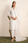 Cross Stitch | Mahiri Lawn 25 | IVORY GLINT -  Cross Stitch Ladies Clothes -  House of Maryam