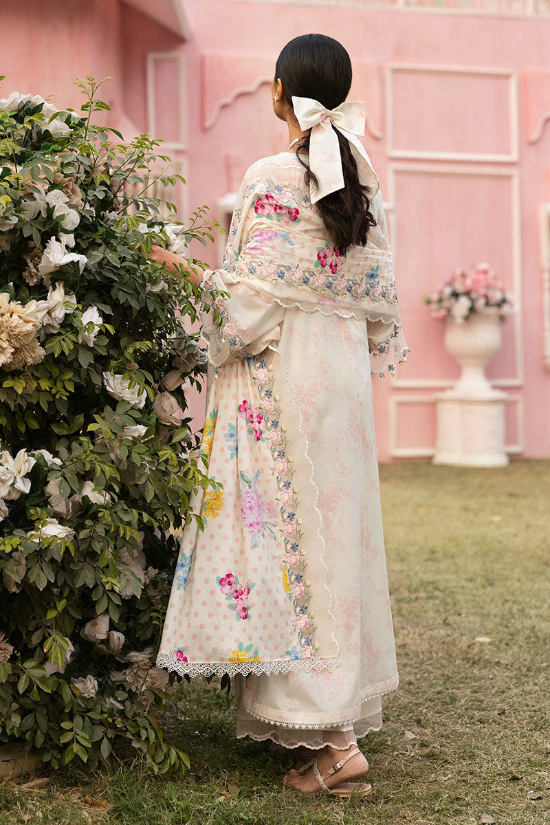 Cross Stitch | Premium Lawn 25 | PASTEL BLOOM -  Cross Stitch Ladies Clothes - Original Designer Dress - House of Maryam