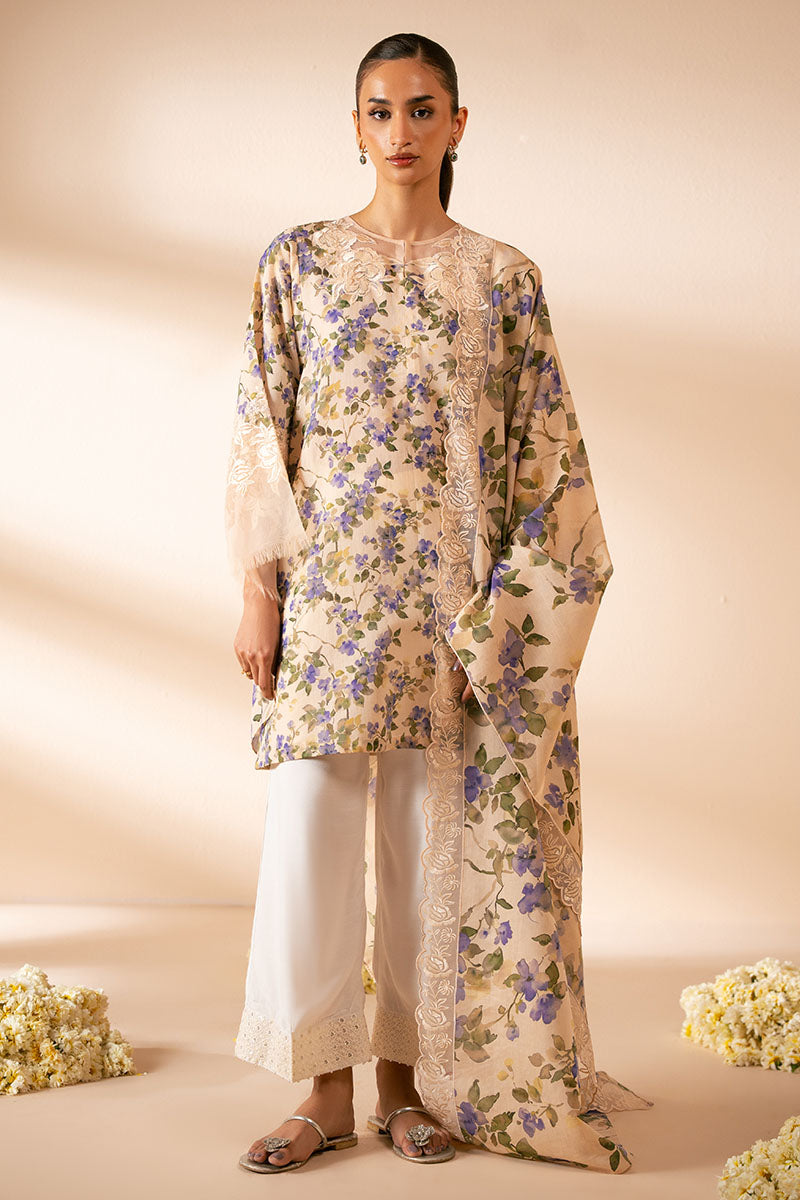 Cross Stitch | Exclusive Pret | Forest Muse-2PC (Shirt & Dupatta)-1