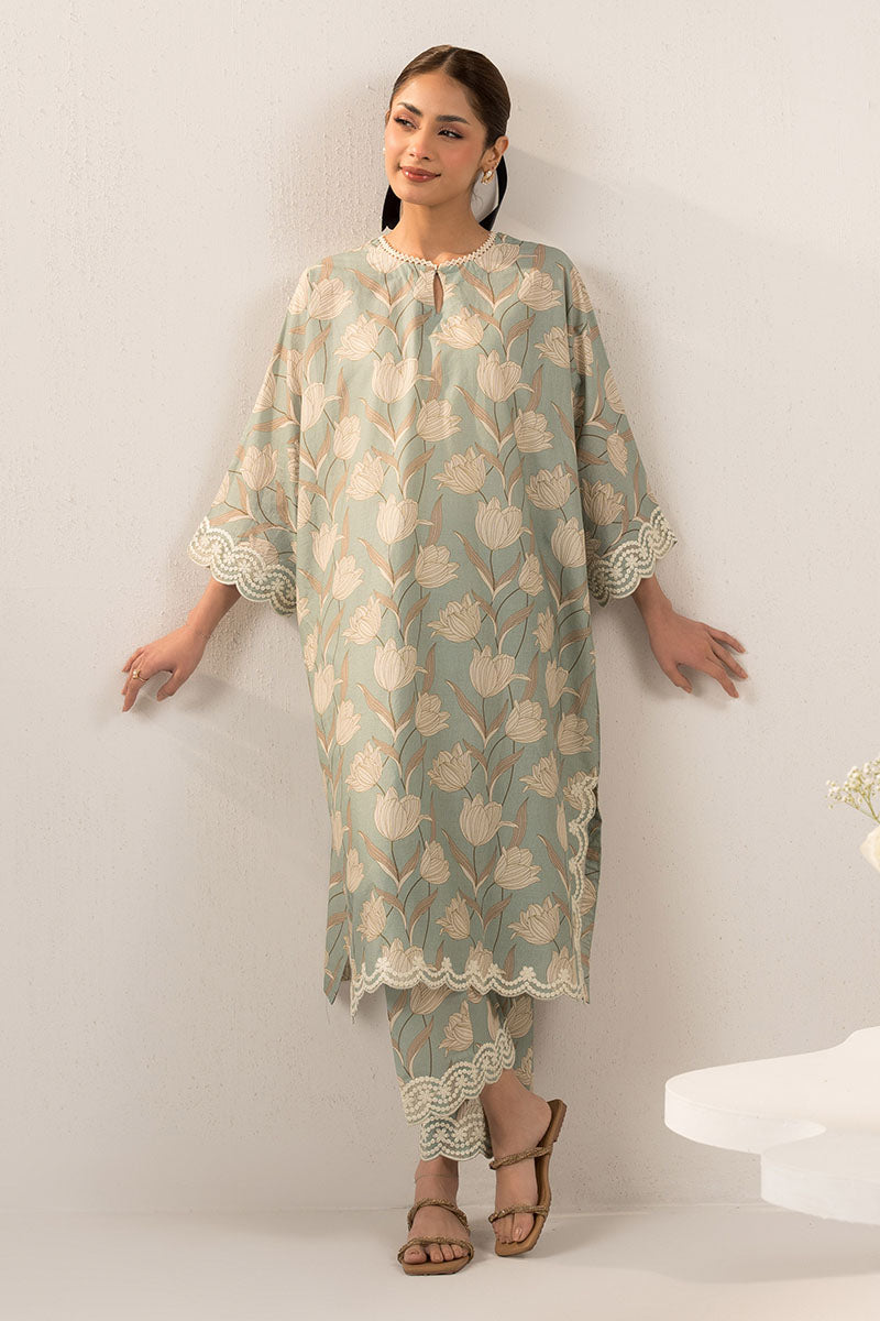 Cross Stitch | Exclusive Pret | Gray Mist -2 PC (Shirt & Trouser)