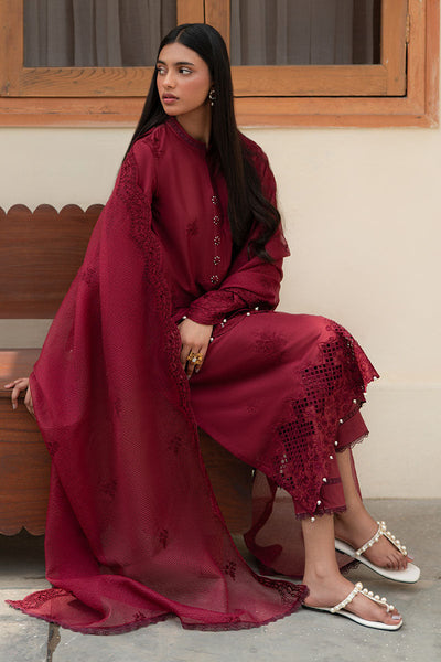 Cross Stitch | Mahiri Lawn 25 | RUBY GLINT -  Cross Stitch Ladies Clothes - Original Designer Dress - House of Maryam