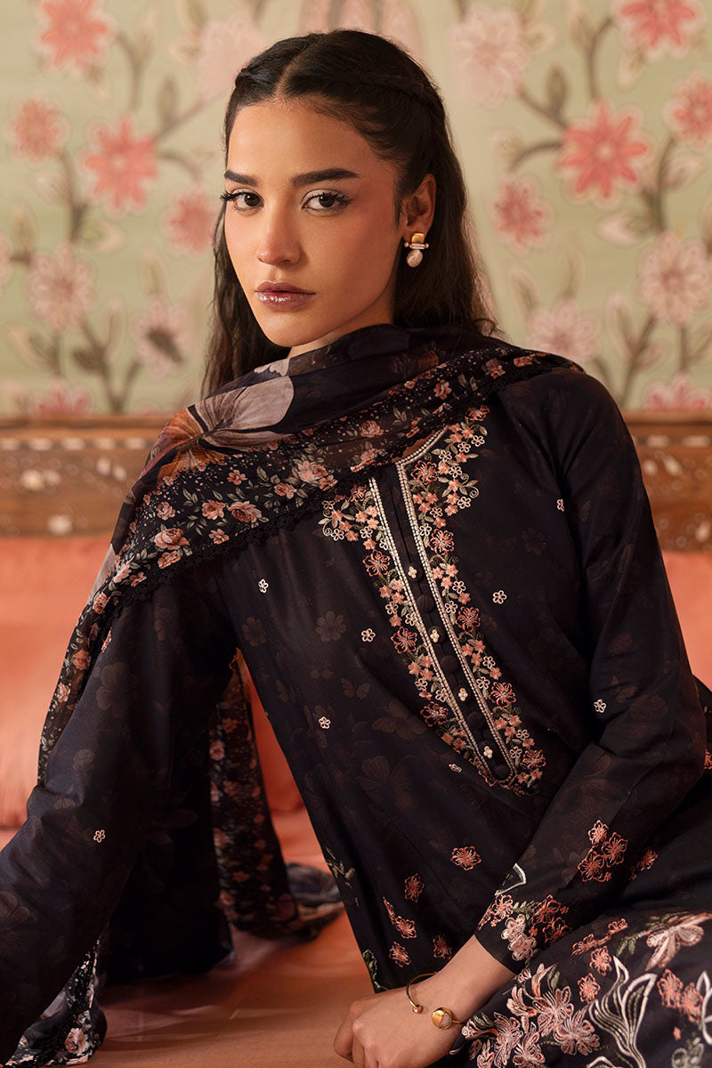 Cross Stitch | Premium Lawn 25 | CAVIAR CHARM -  Cross Stitch Ladies Clothes - Original Designer Dress - House of Maryam