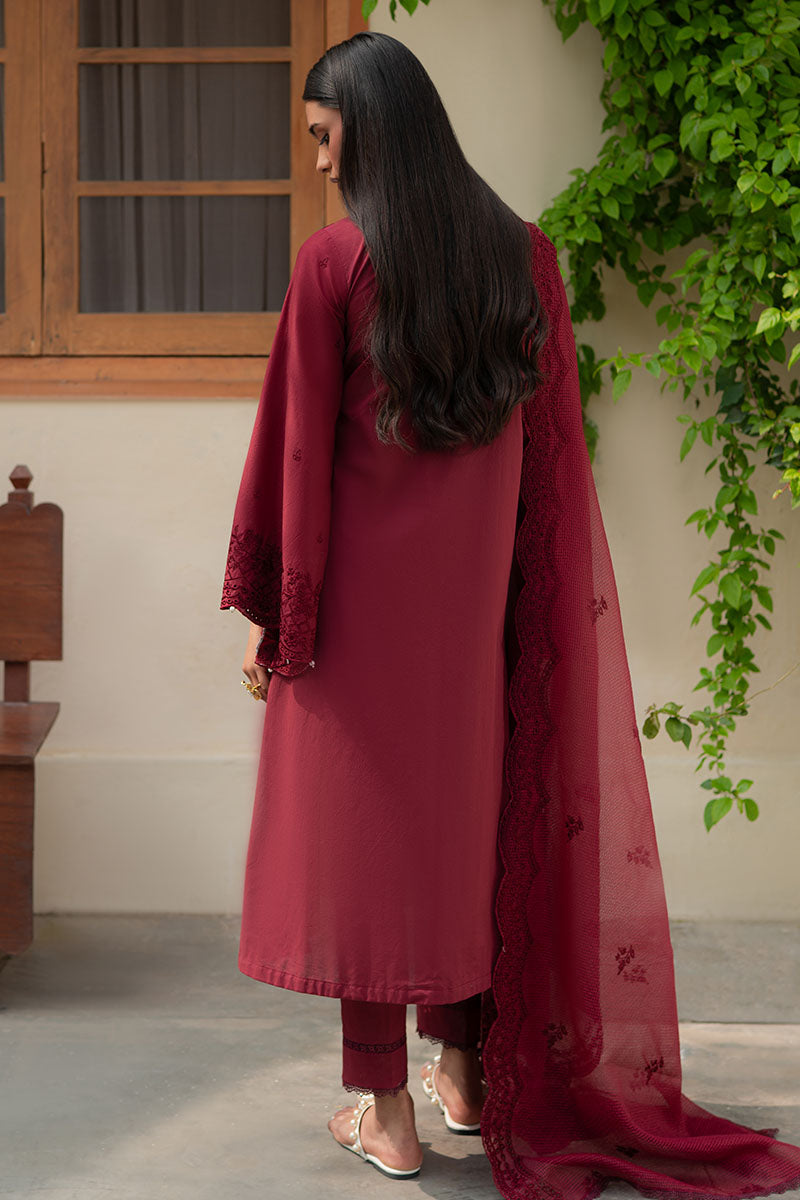 Cross Stitch | Mahiri Lawn 25 | RUBY GLINT -  Cross Stitch Ladies Clothes - Original Designer Dress - House of Maryam