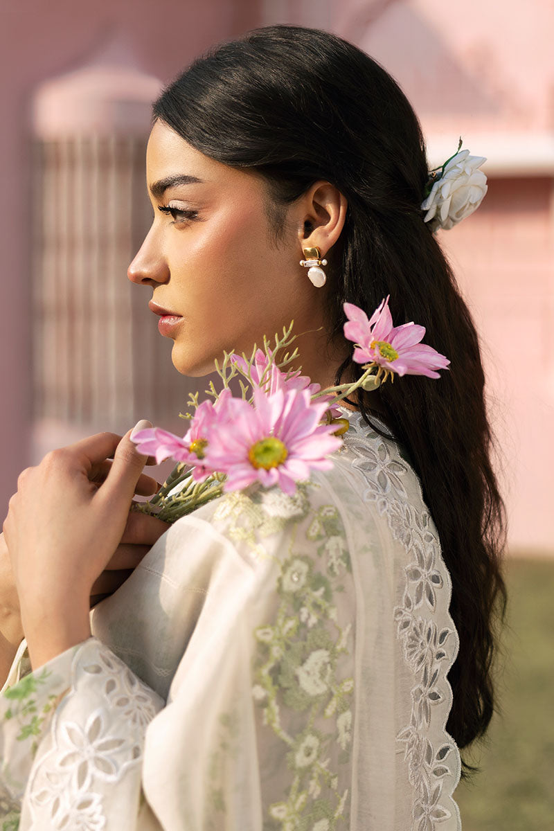 Cross Stitch | Premium Lawn 25 | GREEN TRELLIS -  Cross Stitch Ladies Clothes - Original Designer Dress - House of Maryam