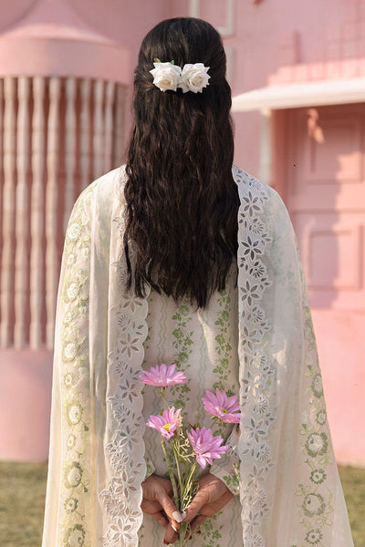 Cross Stitch | Premium Lawn 25 | GREEN TRELLIS -  Cross Stitch Ladies Clothes - Original Designer Dress - House of Maryam