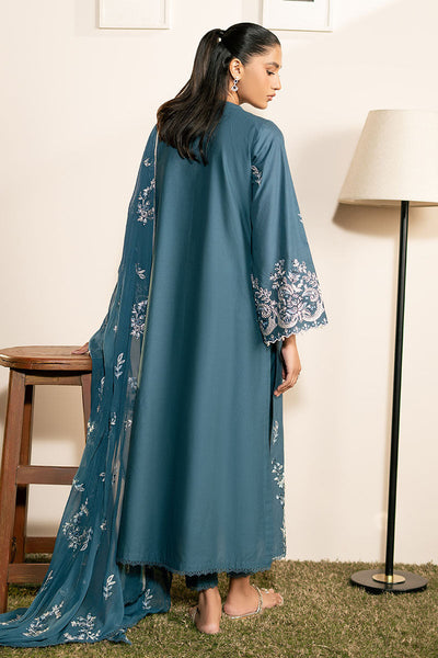 Cross Stitch | Mahiri Lawn 25 | TEAL SERENITY -  Cross Stitch Ladies Clothes - Original Designer Dress - House of Maryam