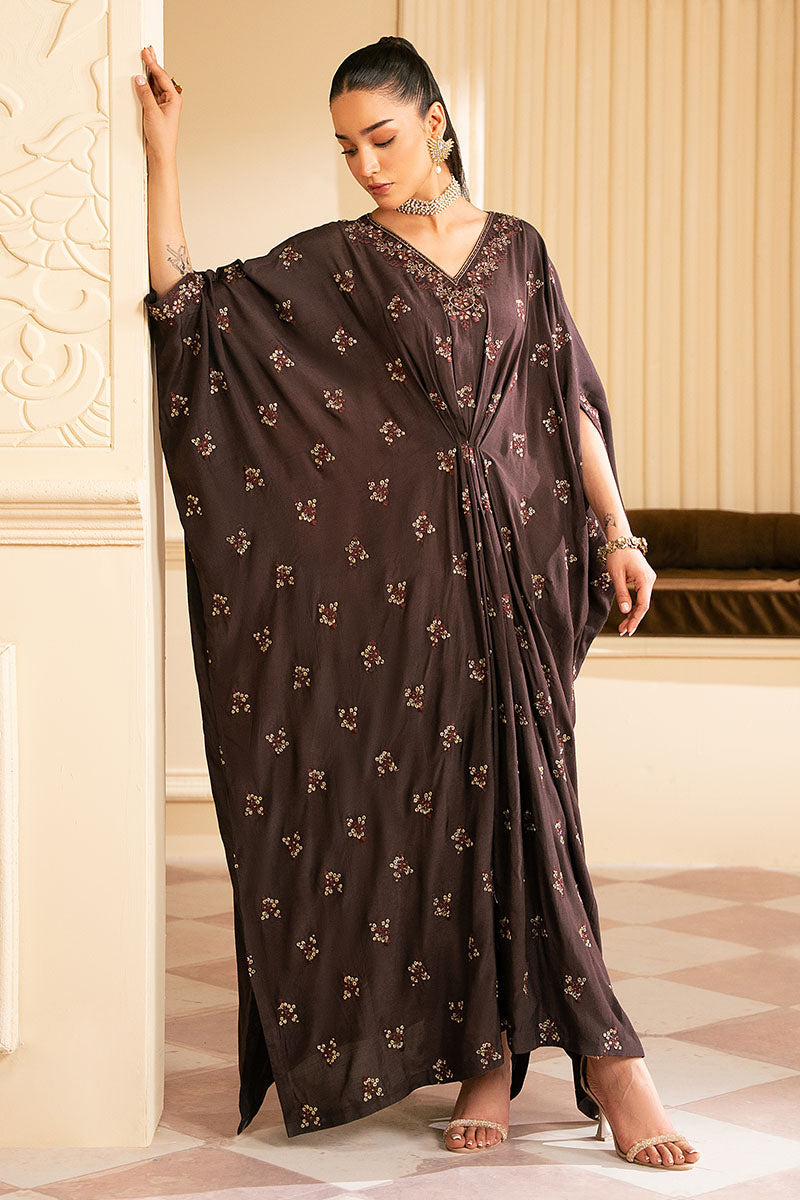 Cross Stitch | Luxury Pret | Mystic Ceder Embroidered Silk Shirt-4