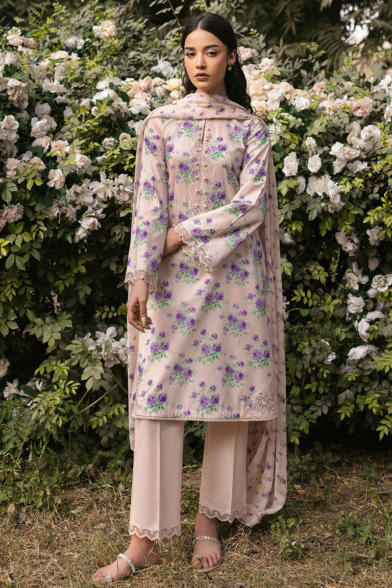 Cross Stitch | Premium Lawn 25 | ROSY AFFAIR -  Cross Stitch Ladies Clothes - Original Designer Dress - House of Maryam