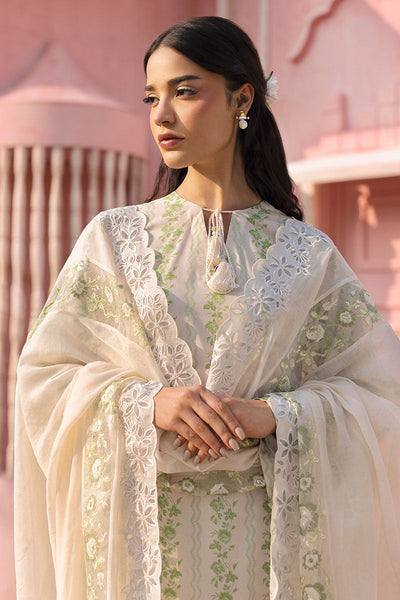 Cross Stitch | Premium Lawn 25 | GREEN TRELLIS -  Cross Stitch Ladies Clothes - Original Designer Dress - House of Maryam