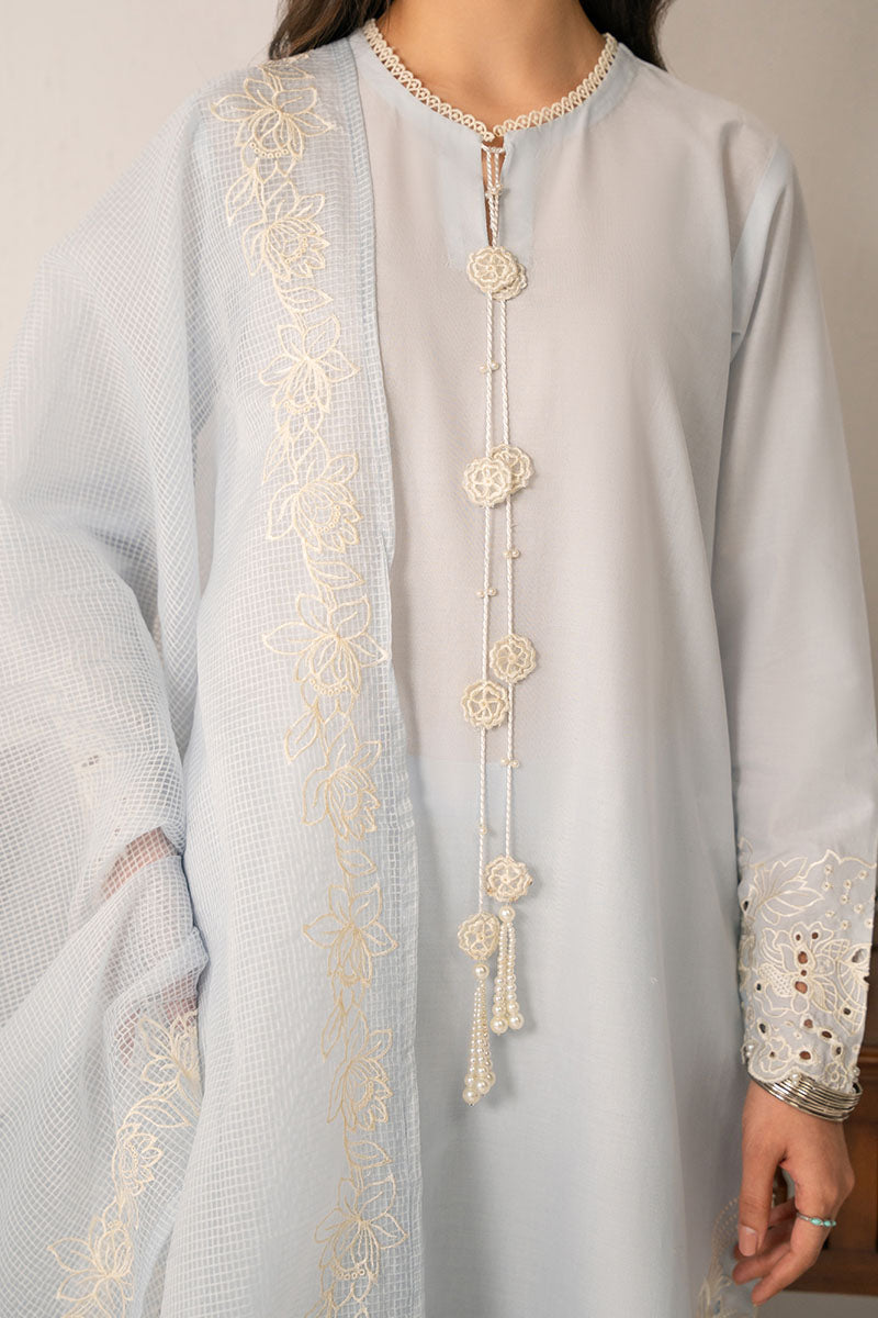 Cross Stitch | Exclusive Pret | Floret Glow-3 PC (Shirt, Dupatta & Trouser)