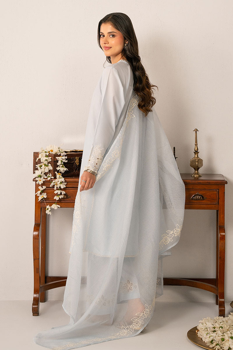 Cross Stitch | Exclusive Pret | Floret Glow-3 PC (Shirt, Dupatta & Trouser)-6