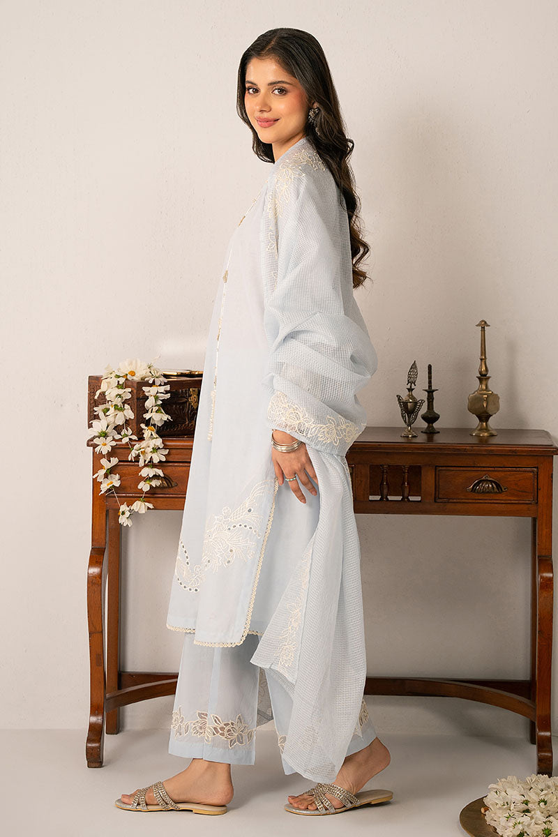 Cross Stitch | Exclusive Pret | Floret Glow-3 PC (Shirt, Dupatta & Trouser)-5