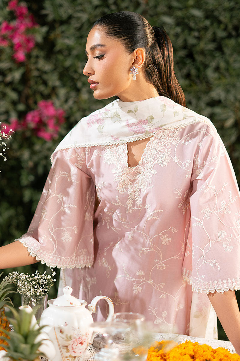 Cross Stitch | Mahiri Lawn 25 | CARMINE ROSE -  Cross Stitch Ladies Clothes - Original Designer Dress - House of Maryam