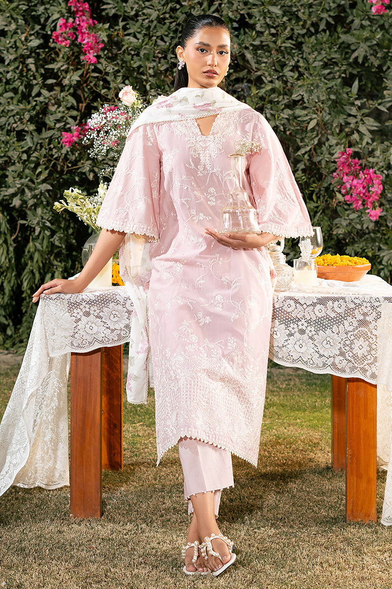 Cross Stitch | Mahiri Lawn 25 | CARMINE ROSE -  Cross Stitch Ladies Clothes - Original Designer Dress - House of Maryam