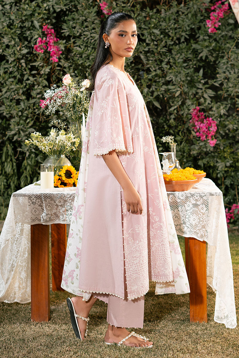 Cross Stitch | Mahiri Lawn 25 | CARMINE ROSE -  Cross Stitch Ladies Clothes - Original Designer Dress - House of Maryam