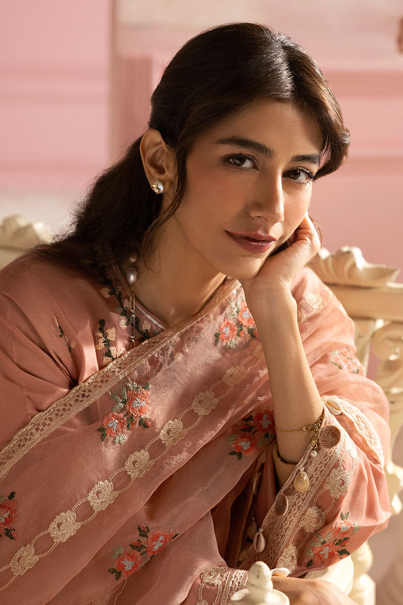 Cross Stitch | Premium Lawn 25 | ROSE QUARTZ -  Cross Stitch Ladies Clothes - Original Designer Dress - House of Maryam