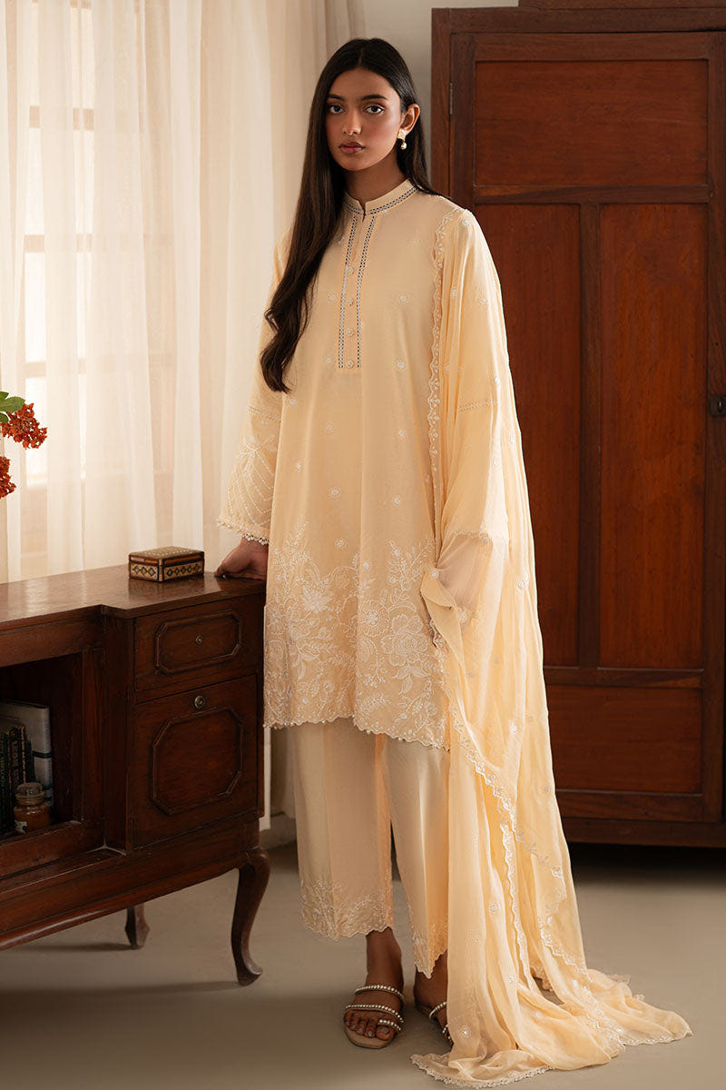 Cross Stitch | Mahiri Lawn 25 | FRENCH GLOW -  Cross Stitch Ladies Clothes - Original Designer Dress - House of Maryam