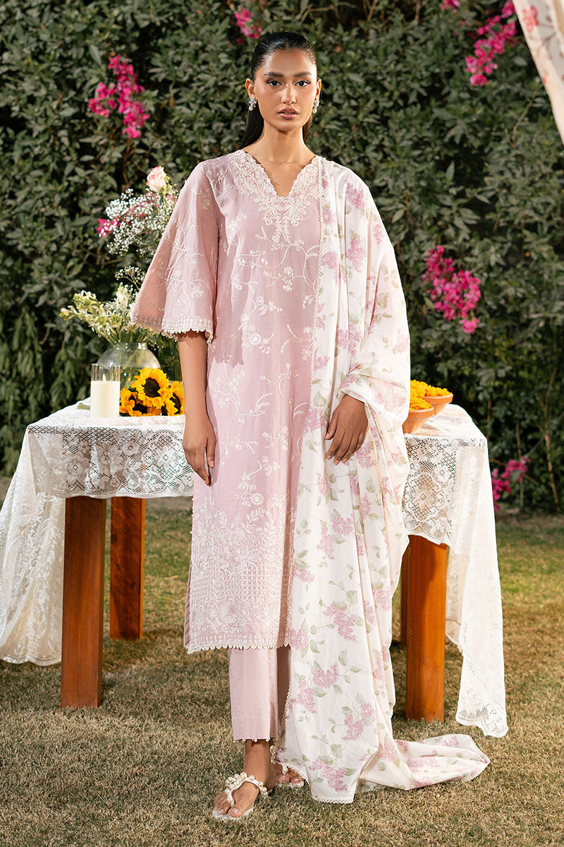 Cross Stitch | Mahiri Lawn 25 | CARMINE ROSE -  Cross Stitch Ladies Clothes -  House of Maryam