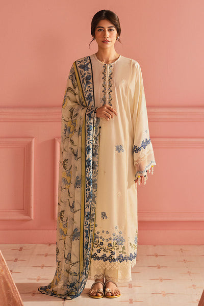 Cross Stitch | Premium Lawn 25 | BLUE ALLURE -  Cross Stitch Ladies Clothes - Original Designer Dress - House of Maryam