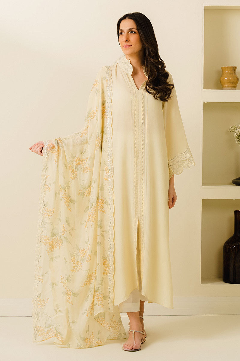 Cross Stitch | Exclusive Pret | Lilly Luxe-2PC (Shirt & Dupatta)-1