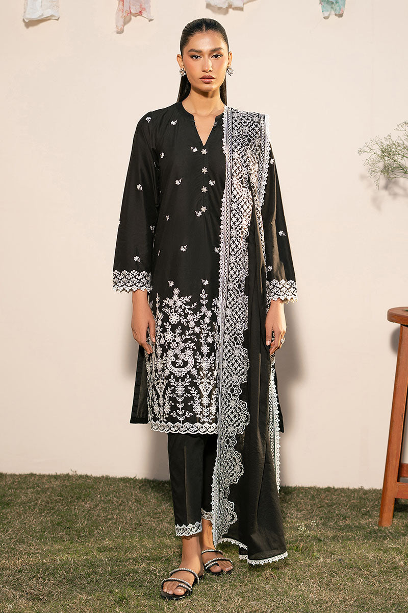 Cross Stitch | Mahiri Lawn 25 | RAVEN GRACE -  Cross Stitch Ladies Clothes - Original Designer Dress - House of Maryam