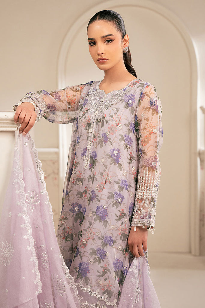 Cross Stitch | Luxe Atelier 25 | DUSTY LAVENDER -  Cross Stitch Ladies Clothes - Original Designer Dress - House of Maryam