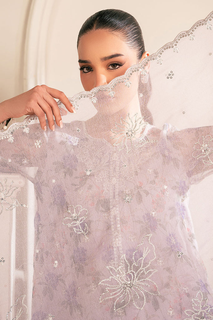 Cross Stitch | Luxe Atelier 25 | DUSTY LAVENDER -  Cross Stitch Ladies Clothes - Original Designer Dress - House of Maryam