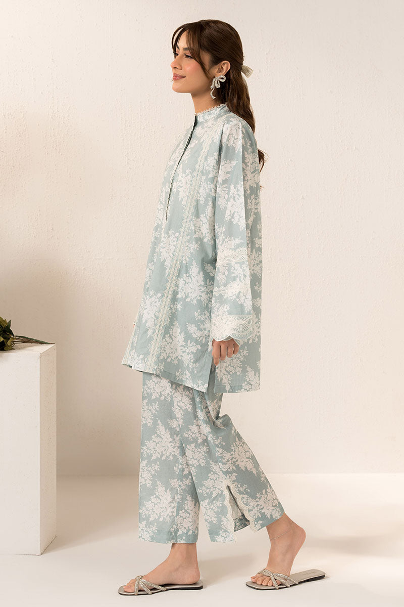Cross Stitch | Exclusive Pret | Aquatic Maze -2 PC (Shirt & Trouser), image 5