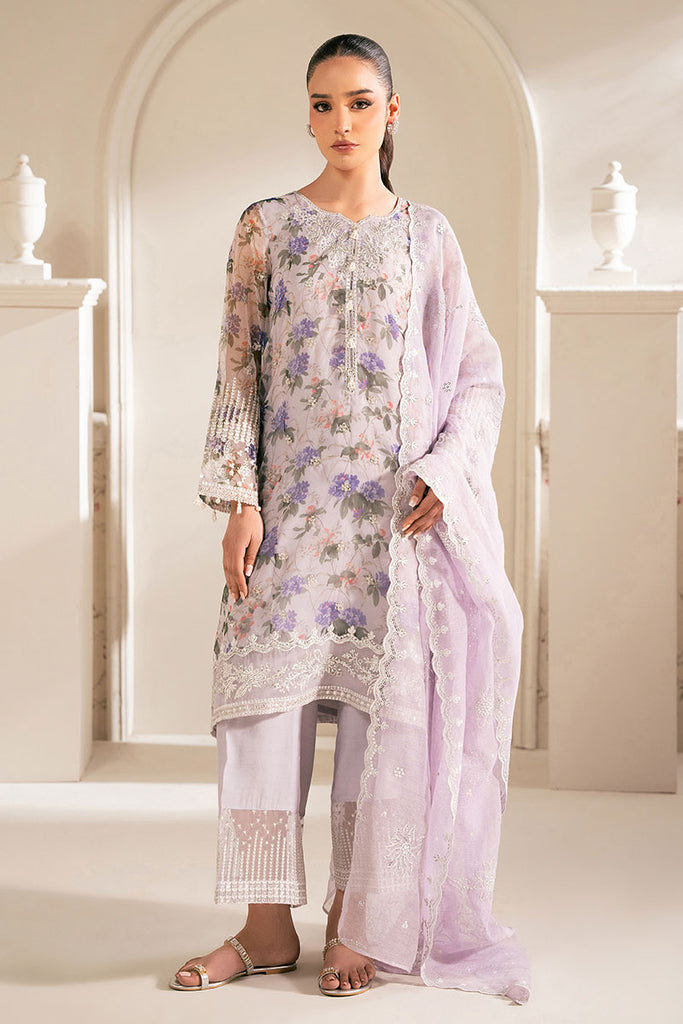 Cross Stitch | Luxe Atelier 25 | DUSTY LAVENDER -  Cross Stitch Ladies Clothes - Original Designer Dress - House of Maryam