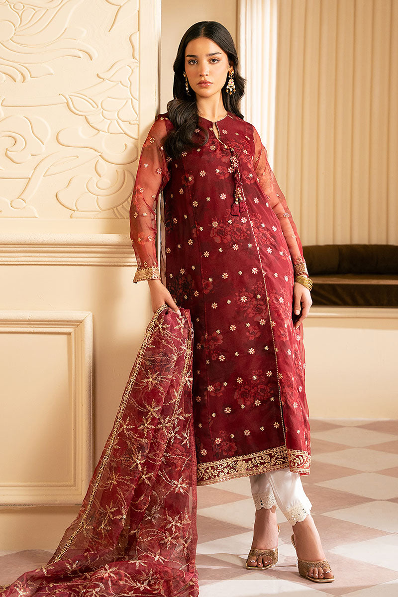 Cross Stitch | Luxury Pret | Ruby Rush-2PC (Shirt & Dupatta), image 2