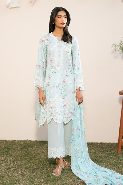 Cross Stitch | Mahiri Lawn 25 | AQUA DEW -  Maria B Ladies Clothes - Original Designer Dress - House of Maryam
