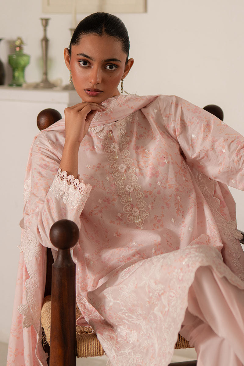 Cross Stitch | Mahiri Lawn 25 | PEACH PEARL -  Cross Stitch Ladies Clothes - Original Designer Dress - House of Maryam