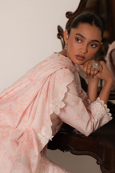 Cross Stitch | Mahiri Lawn 25 | PEACH PEARL -  Cross Stitch Ladies Clothes - Original Designer Dress - House of Maryam
