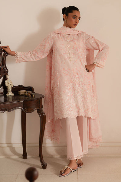 Cross Stitch | Mahiri Lawn 25 | PEACH PEARL -  Cross Stitch Ladies Clothes - Original Designer Dress - House of Maryam