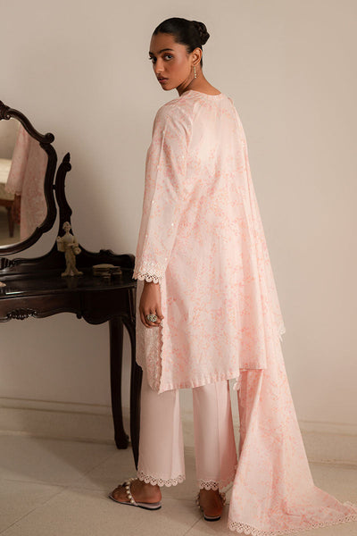 Cross Stitch | Mahiri Lawn 25 | PEACH PEARL -  Cross Stitch Ladies Clothes - Original Designer Dress - House of Maryam