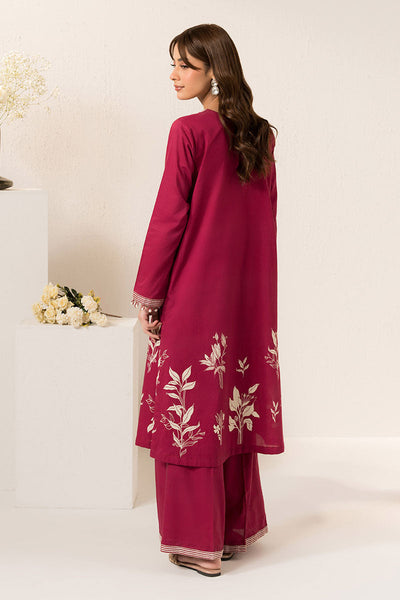 Cross Stitch | Exclusive Pret | Cerise Glow -2 PC (Shirt & Trouser)