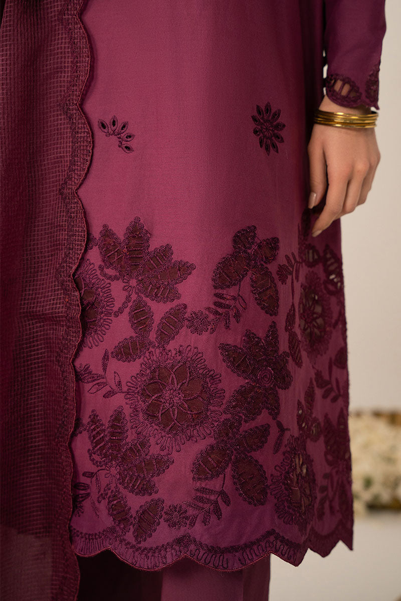 Cross Stitch | Exclusive Pret | Plumeria-2 PC (Shirt & Dupatta), image 3