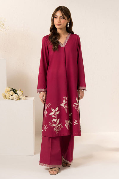 Cross Stitch | Exclusive Pret | Cerise Glow -2 PC (Shirt & Trouser)