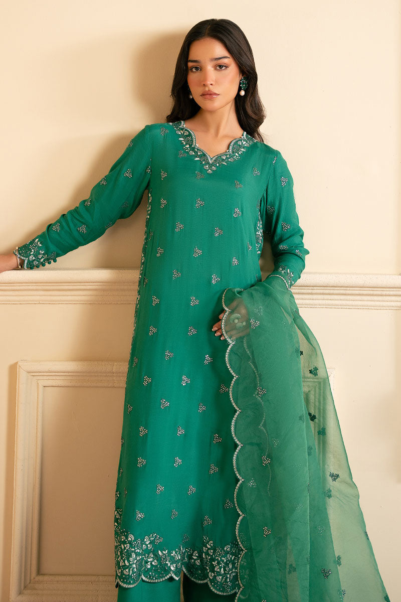 Cross Stitch | Luxury Pret | Meadow Fusion-3PC (Shirt, Trouser & Dupatta), image 3