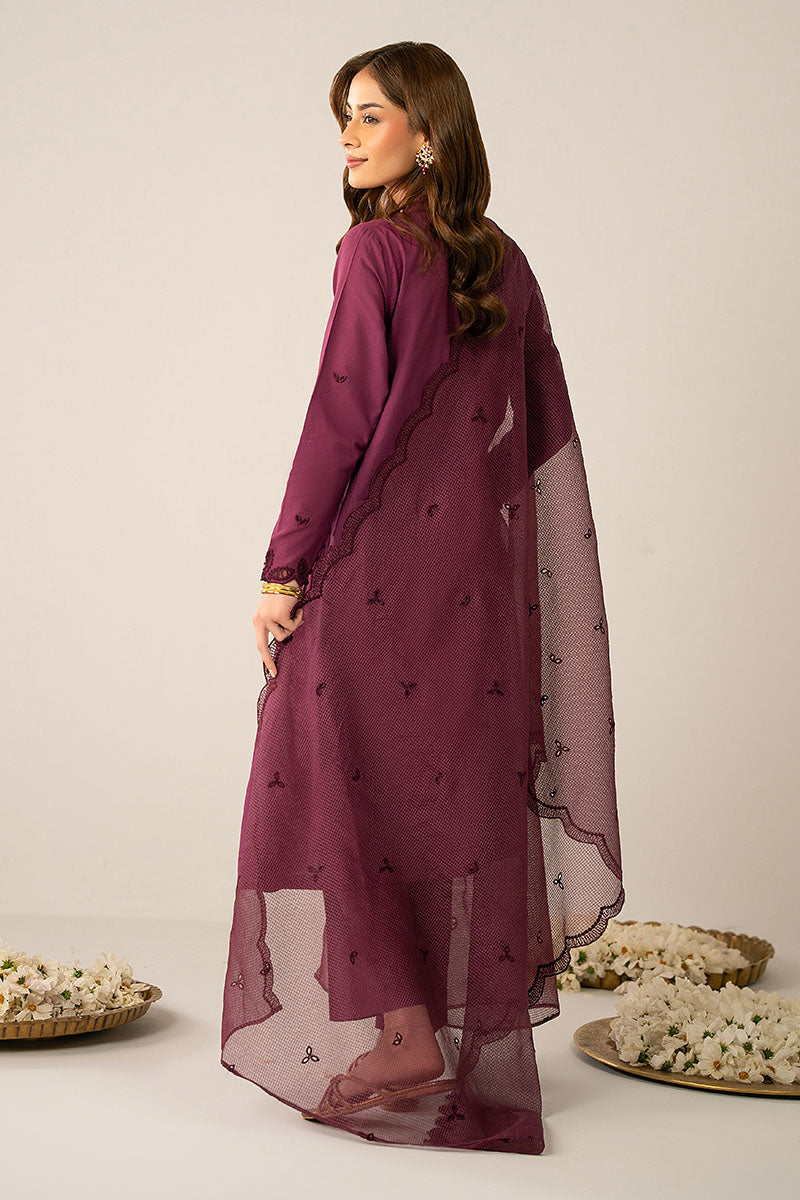 Cross Stitch | Exclusive Pret | Plumeria-2 PC (Shirt & Dupatta)-6