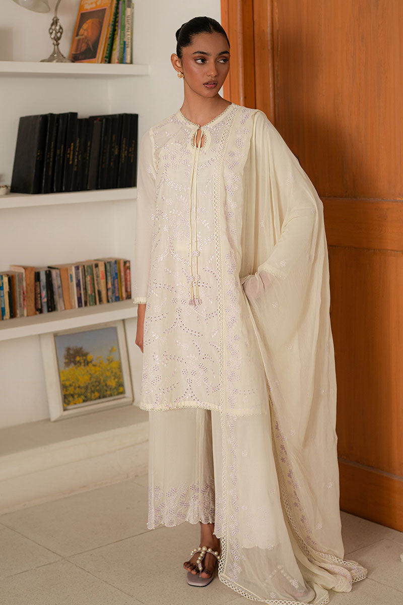 Cross Stitch | Mahiri Lawn 25 | LAVENDER WHISPER -  Cross Stitch Ladies Clothes - Original Designer Dress - House of Maryam