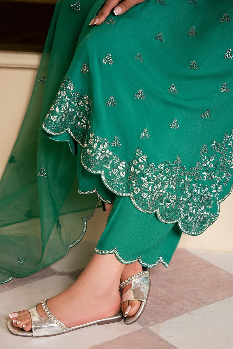 Cross Stitch | Luxury Pret | Meadow Fusion-3PC (Shirt, Trouser & Dupatta)-2