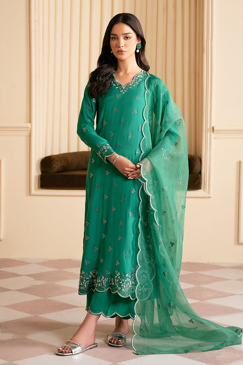 Cross Stitch | Luxury Pret | Meadow Fusion-3PC (Shirt, Trouser & Dupatta)-1