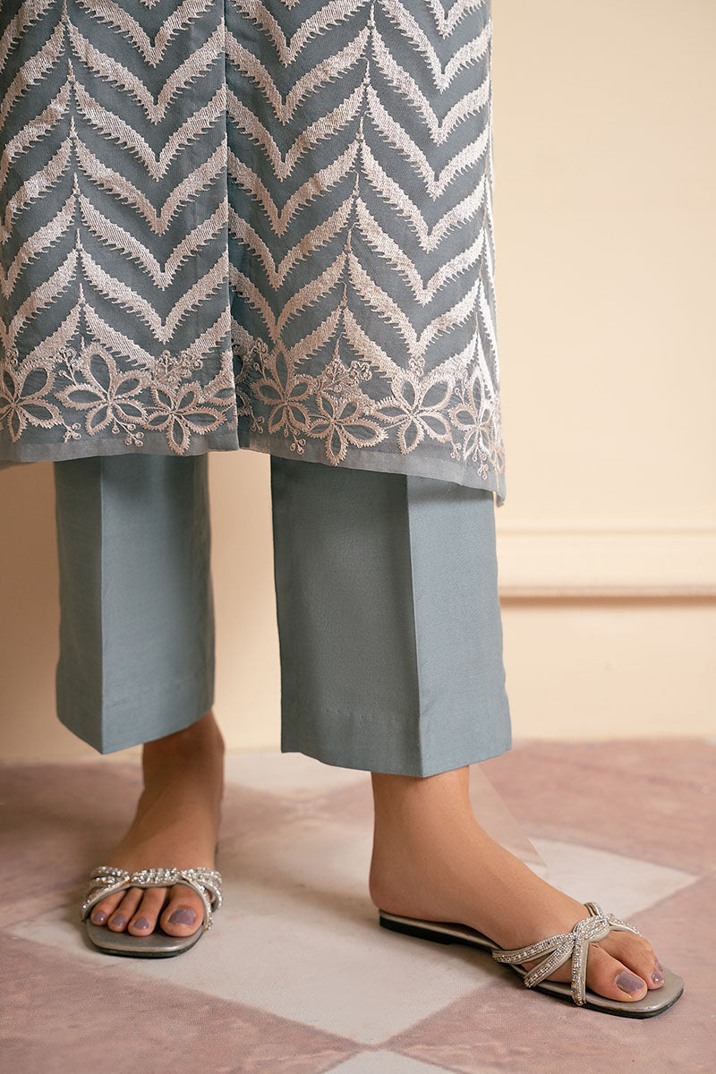 Cross Stitch | Luxury Pret | Sky Haze-2PC (Shirt & Trouser), image 3
