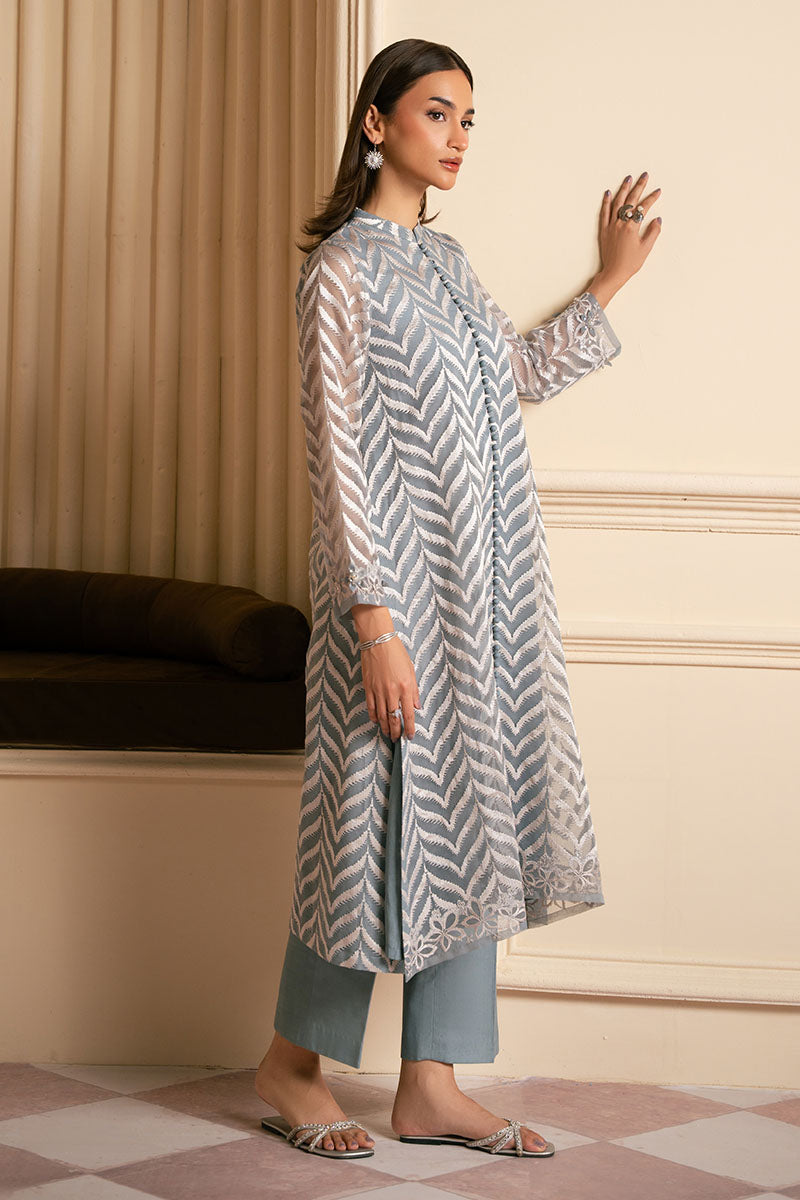 Cross Stitch | Luxury Pret | Sky Haze-2PC (Shirt & Trouser), image 5